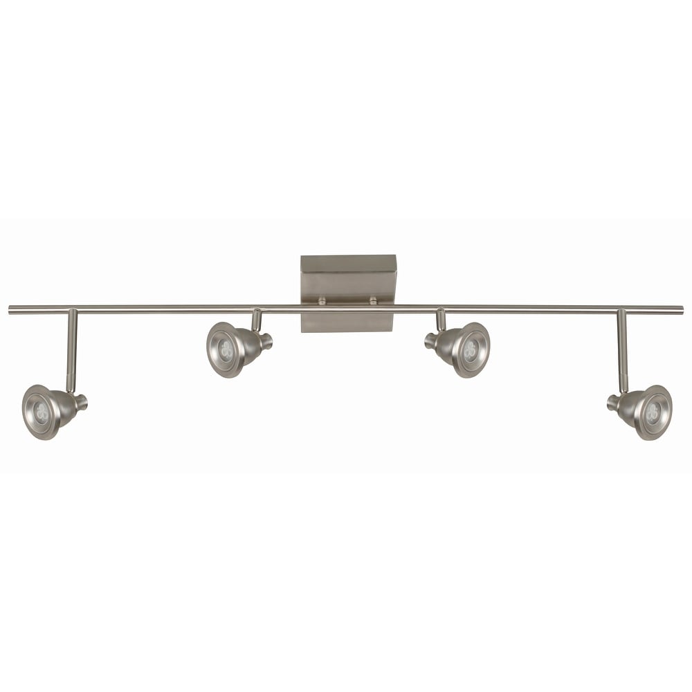 AFX Lighting TH8050030LSN Frosted Clear Polycarbonate LED Track Head Light Fixture Satin Nickel